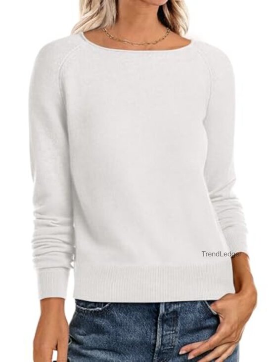 Sweaters - Long Sleeve Rolled Neck Casual Soft Lightweight Pullover Sweater Top